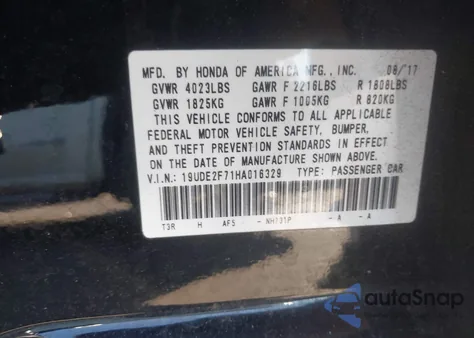 2017 Acura Ilx Premium Package/Technology Plus Package из США, поврежденный, VIN 19UDE2F71HA016329